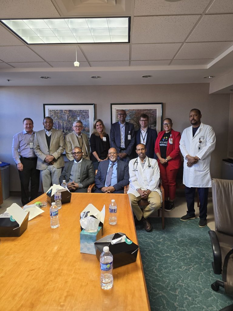 Amoud University Leadership Meets with Hennepin Health Care, University of Minnesota